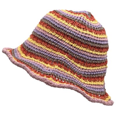 Hoeden - Gårda Tecina Knitted Bucket Hat (roze/multi)