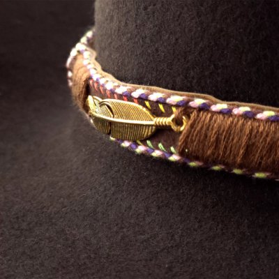 Hoeden - Gårda Toquerville Crushable Wool felt Western hat (bruin)