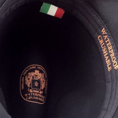 Hoeden - Gårda Toquerville Crushable Wool felt Western hat (zwart)