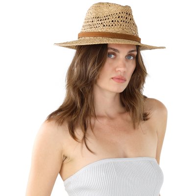 Stro hoed - Gårda Toulon Fedora (khaki)