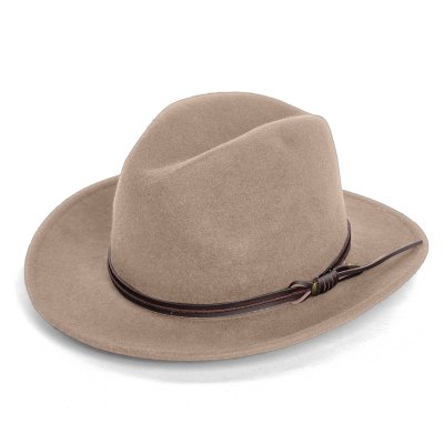 Hoeden - Gårda Vicenza Crushable Wool felt Fedora (beige)