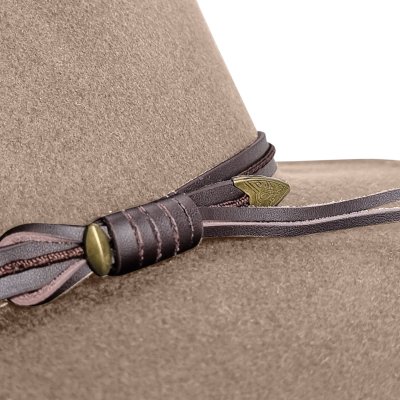 Hoeden - Gårda Vicenza Crushable Wool felt Fedora (beige)