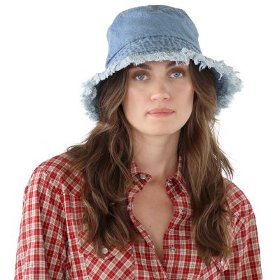 Hoeden - Gårda Vintage Denim bucket hat (lichtblauw)