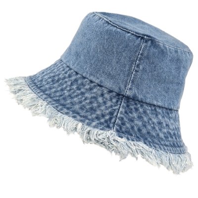 Hoeden - Gårda Vintage Denim bucket hat (lichtblauw)
