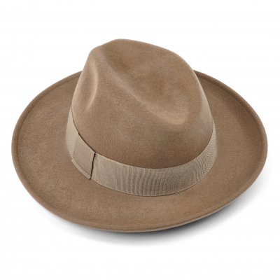 Hoeden - Gårda Volterra Fedora Wool Hat (beige)