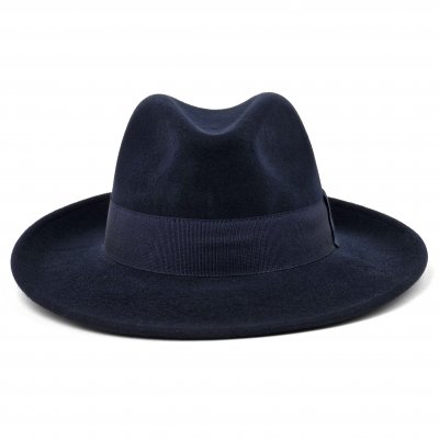 Hoeden - Gårda Volterra Fedora Wool Hat (marineblauw)