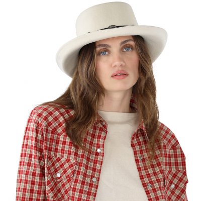 Hoeden - Gårda Winchester Gambler (wit)