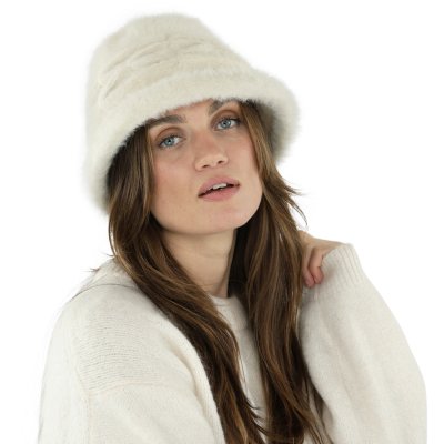 Hoeden - Gårda Atri Angora Cloche (wit)
