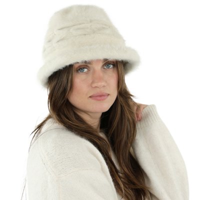 Hoeden - Gårda Atri Angora Cloche (wit)