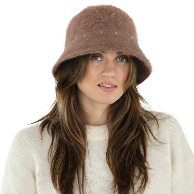 Hoeden - Gårda Liskeard Angora Bucket Hat (bruin)