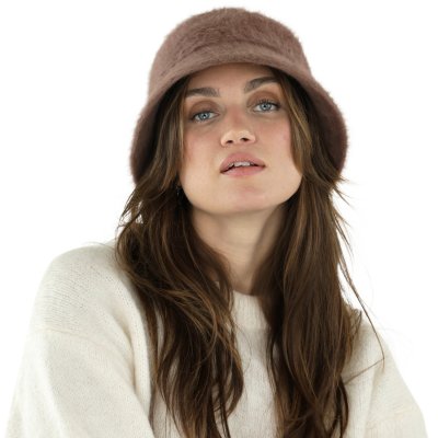 Hoeden - Gårda Orvieto Angora Bucket Hat (bruin)