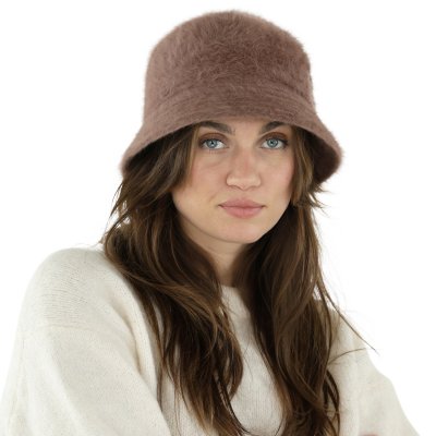 Hoeden - Gårda Orvieto Angora Bucket Hat (bruin)