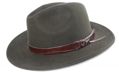 Hoeden - Gårda Windsor Wool Fedora (groen)