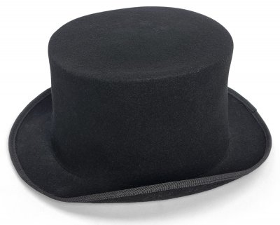 Hoeden - Gårda Chiesa Top Hat Wool (zwart)