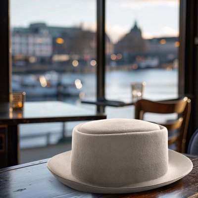 Hoeden - Gårda Cairns Pork Pie (lichtgrijs)