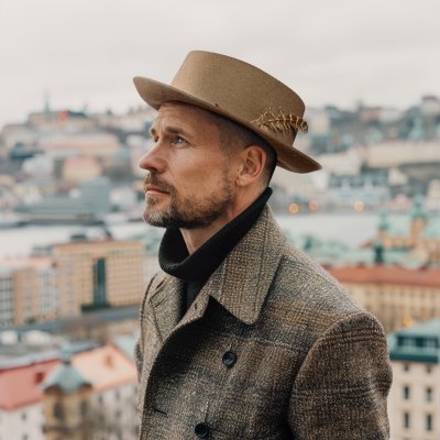 Hoeden - Gårda Corby Pork Pie (lichtbruin)