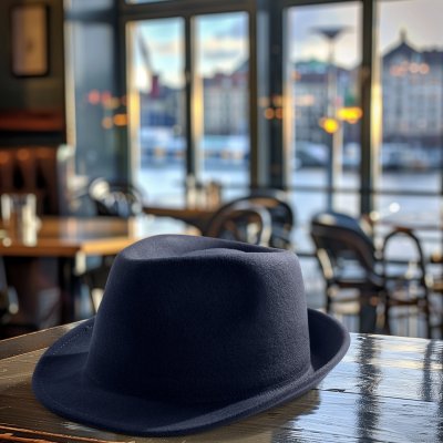 Hoeden - Gårda Mackay Trilby (donkerblauw)