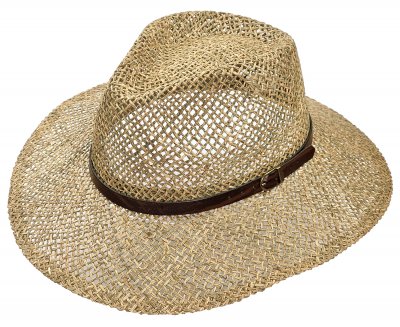 Hoeden - Gårda Oliveto Seagrass Fedora (naturel)