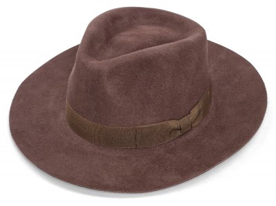Hoeden - Gårda Raglan Fedora (bruin)