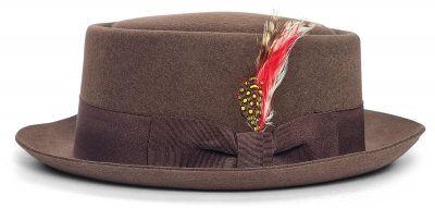 Hoeden - Gårda Russel Pork Pie (bruin)