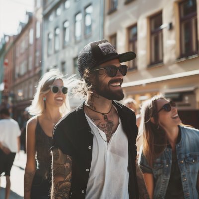 Caps - Gårda Velvet Trucker New York (zwart)