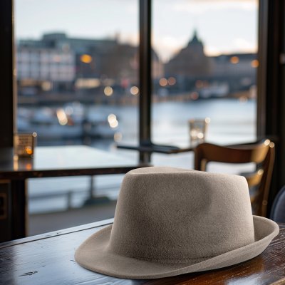 Hoeden - Gårda Mackay Trilby (lichtgrijs)