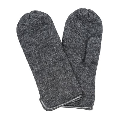 Handschoenen - HK Ladies Knitted mitten Felted Virgin Wool Unlined (grijs)