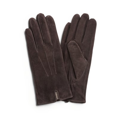 Handschoenen - HK Women's glove Vent Lambsuede, Wool blend lining (bruin)