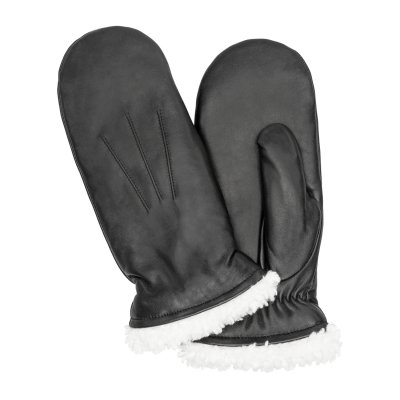 Handschoenen - HK Women's Hairsheep Leather Mittens (Zwart/wit)