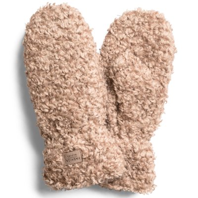 Handschoenen - HK Ladies mitten Polyester fur, Polyester pile lining (mokka)