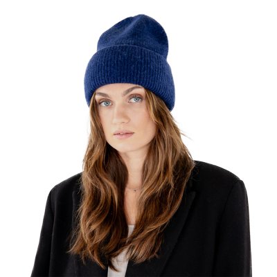 Mutsen - Gårda Angora Beanie (marineblauw)