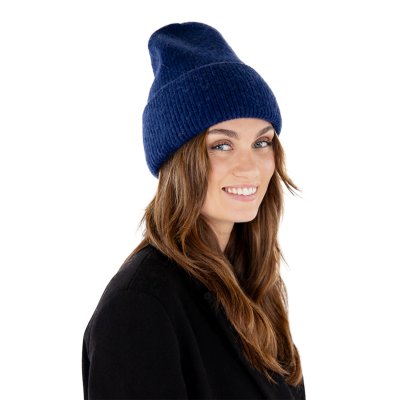 Mutsen - Gårda Angora Beanie (marineblauw)