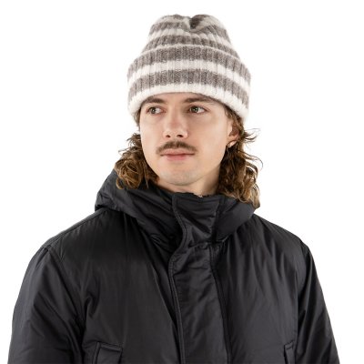 Muts - Gårda Isfjord Slouch Beanie (kaki/wit)