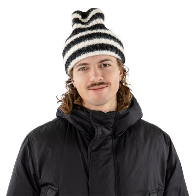Muts - Gårda Isfjord Slouch Beanie (zwart/wit)