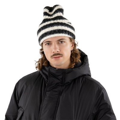 Muts - Gårda Isfjord Slouch Beanie (zwart/wit)