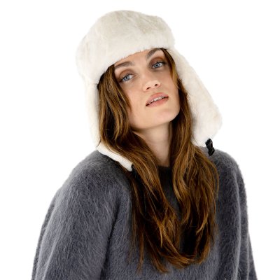 Pilotenmuts - Gårda Angora Trapper Hat (wit)