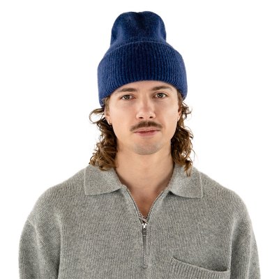 Mutsen - Gårda Angora Beanie (marineblauw)