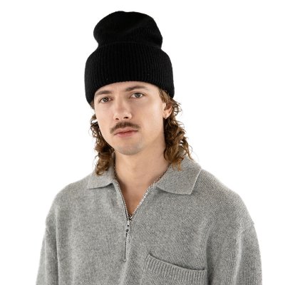 Mutsen - Gårda Angora Beanie (zwart)