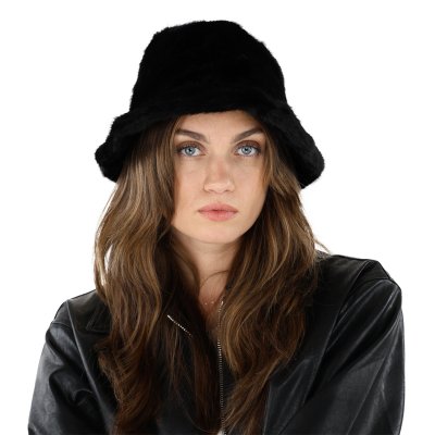 Bontmuts - Gårda Valea Faux Fur Hat (zwart)