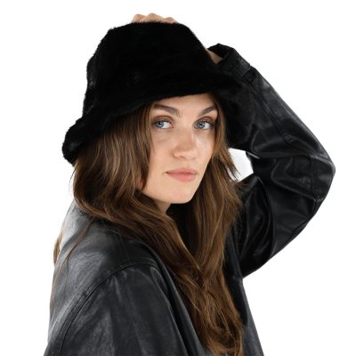 Bontmuts - Gårda Valea Faux Fur Hat (zwart)