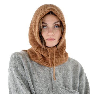 Bivakmuts - Gårda Vilhelmina Knitted Balaclava (bruin)