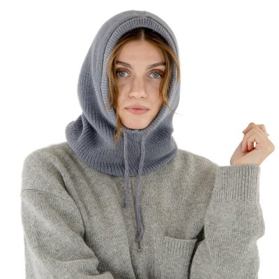 Bivakmuts - Gårda Vilhelmina Knitted Balaclava (donkergrijs)