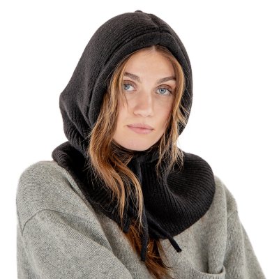 Bivakmuts - Gårda Ranua Knitted Balaclava (zwart)