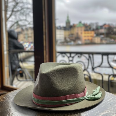 Hoeden - Gårda Nelson Fedora (groen)