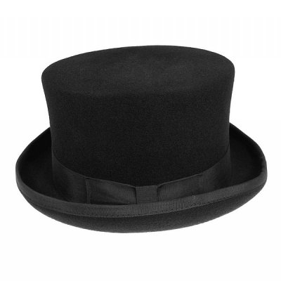 Hoeden - Mid-Crown Top Hat (zwart)