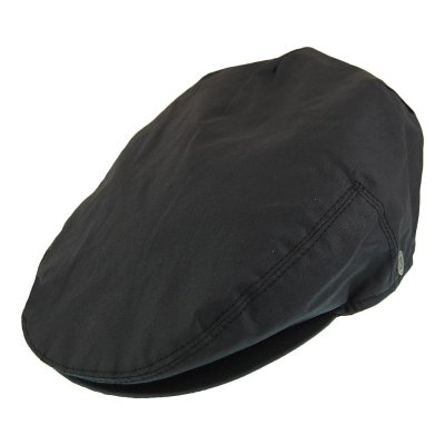 Flat cap - Jaxon Hats Oil Cloth Flat Cap (zwart)