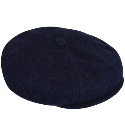 Flat cap - Kangol Wool Hawker (marineblauw)