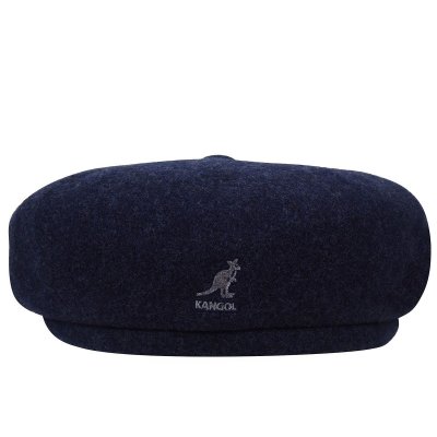 Flat cap - Kangol Wool Hawker (marineblauw)