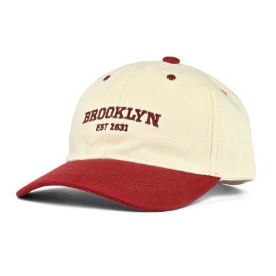 Cap Kind - Gårda Brooklyn Baseball Cap (crème/rood)