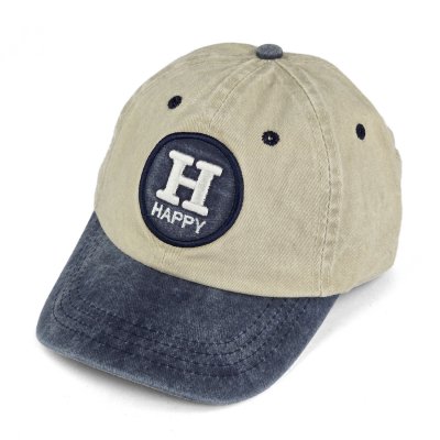 Cap Kind - Gårda Happy Cap (beige/blauw)